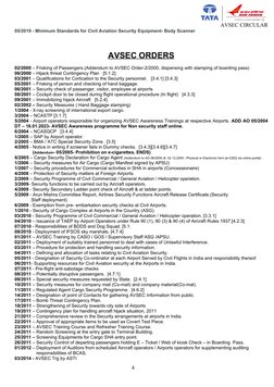 BCAS AVSEC Circulars Overview | PDF | Airport Security | Airport