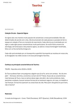 07/04/2023, 18:24
Círculo
https://www.circulo.com.br/receitas/taurina
1/10
Taurina
MATERIAIS
Coleção Círculo - Especial Signo