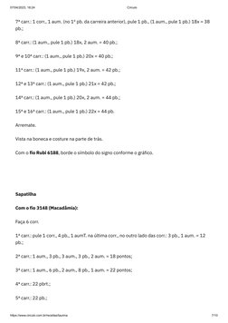 07/04/2023, 18:24
Círculo
https://www.circulo.com.br/receitas/taurina
7/10
7ª carr.: 1 corr., 1 aum. (no 1º pb. da carreira a