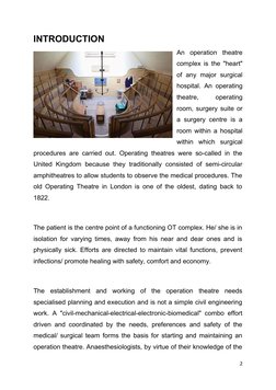 Operation Theatre Notes.pdf Zoning Principles in Operation Theatre | PDF | Operating Theater | Surgery