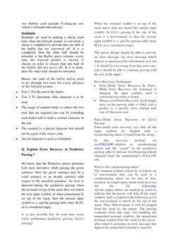 Input Buffering and Sentinels in Lexical Analysis | PDF | Parsing ...