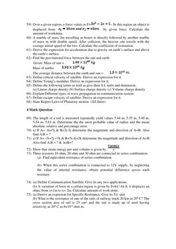 Important Physics Questions for Exams | PDF
