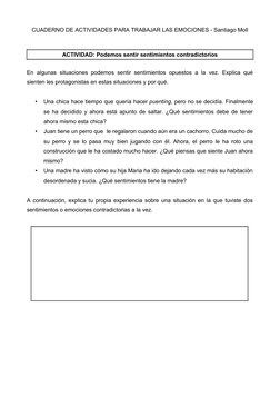 Actividades para Trabajar Emociones | PDF | Las emociones | Ira