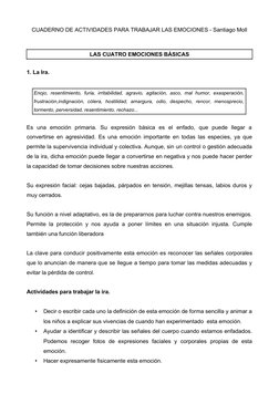 Actividades para Trabajar Emociones | PDF | Las emociones | Ira