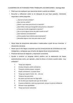 Actividades para Trabajar Emociones | PDF | Las emociones | Ira