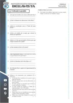 Literatura  
Tercer grado 
     
 
 
 
 
 
 
 
 
1. ¿Con qué otro nombre se le conoce al Periodo Ático? 
____________