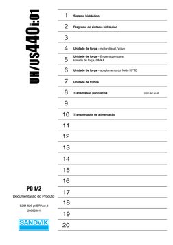 PD 1/2
1
Product Documentation
2
3
4
5
6
7
8
9
10
11
12
13
14
15
16
17
18
19
20
Sistema hidráuli