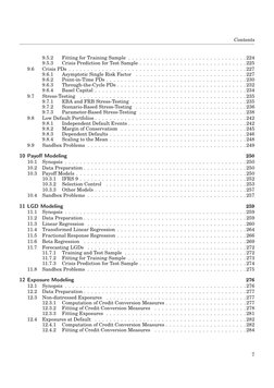 Contents
9.5.2
Fitting for Training Sample . . . . . . . . . . . . . . . . . . . . . . . . . . . . . . . . 224
9.5.3
Crisis P