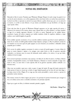 NOTAS DEL DISEÑADOR
Bienvenido al libro de ejército Tumularios para Warhammer Reforged. Después de mucho tiempo ha pasado de