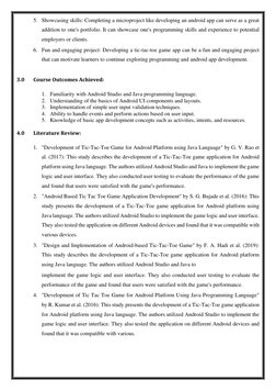 Android Tic-Tac-Toe Micro Project Report | PDF | Mobile App | Android ...