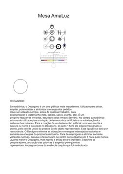 DECÁGONO
Em radiônica, o Decágono é um dos gráﬁcos mais importantes. Utilizado para ativar, 
ampliar, potencializar e sintoni