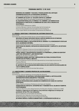 6
CREANDO LEGADOS
MEMORIA DE HAMBRE Y ESCASEZ. POSIBILIDADES DEL ENFOQUE 
FENOMENOLÓGICO EN LA POSGUERRA ESPAÑOLA.
David Cond