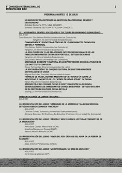 9
8° CONGRESO INTERNACIONAL DE 
ANTROPOLOGÍA AIBR
UN ARCHIVO PARA REPENSAR LA ADOPCIÓN: MATERNIDAD, GÉNERO Y 
DESIGUALDAD
Sol
