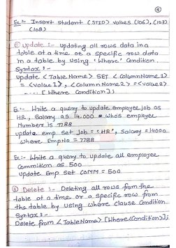 SQL Handwritten Notes | PDF