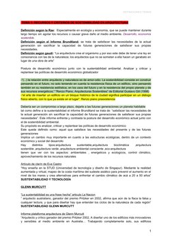 DEFINICIONES TEMAS
 TEMA 1- RECURSOS Y CRITERIOS DE SOSTENIBILIDAD EN ARQUITECTURA
Definición según la Rae:  Especialmente en