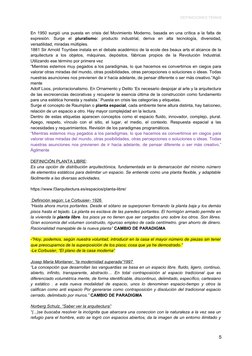 DEFINICIONES TEMAS
En 1950 surgió una puesta en crisis del Movimiento Moderno, basada en una crítica a la falta de
expresión.