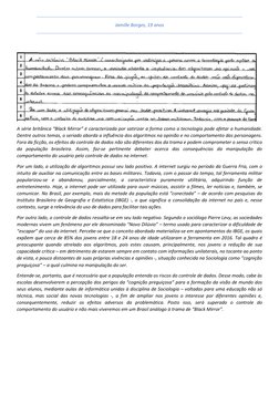 Jamille Borges, 19 anos 
 
 
A série britânica “Black Mirror” é caracterizada por satirizar a forma como a tecnologia pode af