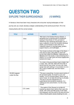 Task developed by Bonn Hatton, A.B. Paterson College, 2019 
 
3 
 
QUESTION TWO 
EXPLORE THEIR SURROUNDINGS  
(10 MARKS) 
 
I