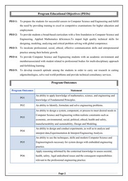 PEO 1:
To prepare the students for successful careers in Computer Science and Engineering and fulfill
the need by providing t