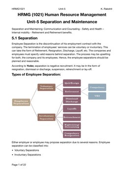 Types and Processes of Employee Separation | PDF | Communication | Layoff