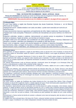 6 ANO A – HISTÓRIA
QUINTA
ATIVIDADE DO 2º BIMESTRE
e-mail = anaassuncao@prof.educacao.sp.gov.br (mailto:anaassuncao@prof.educ