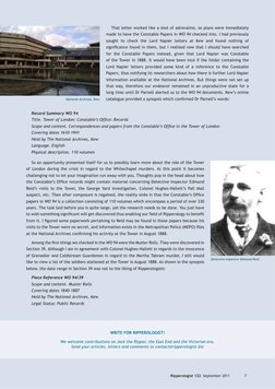 Ripperologist 122  September 2011 
7
That letter worked like a shot of adrenaline, so plans were immediately 
made to have th