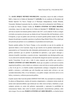 Santa Teresa del Tuy, 10 d