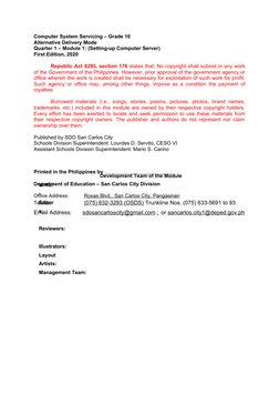 Css Grade 10 Module | PDF | Computer Network | Client–Server Model