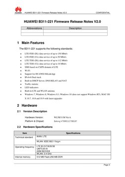 Huawei B311-221 Firmware Release Notes | PDF | Ieee 802.11 | Wireless Lan