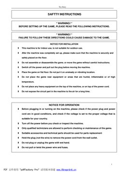 Claw Machine Operation Manual | PDF | Ac Power Plugs And Sockets ...