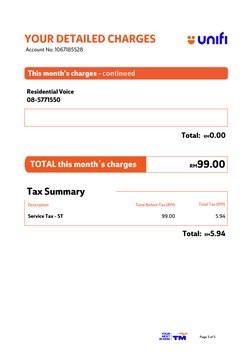 Unifi Home Bill Summary for Feb 2023 | PDF | Payments | Service Industries