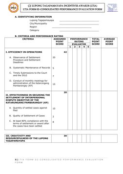Ltia Form.pdf LTIA Performance Evaluation Forms | PDF