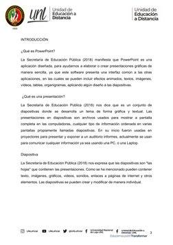 INTRODUCCIÓN 
¿Qué es PowerPoint?  
La Secretaría de Educación Pública (2018) manifiesta que PowerPoint es una