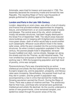 Antoinette, were tried for treason and executed in 1793. The 
Assembly declared the monarchy invalid and formed the new 
Repu