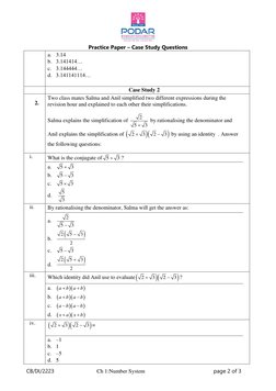 Case Study Questions on Number System | PDF | Teaching Methods & Materials