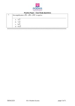 Case Study Questions on Number System | PDF | Teaching Methods & Materials