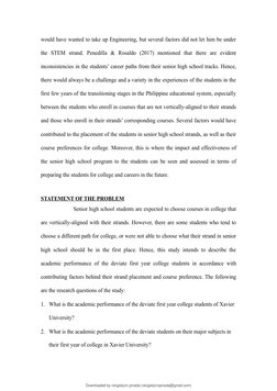 would have wanted to take up Engineering, but several factors did not let him be under
the  STEM  strand.  Penedilla  &  Rosa