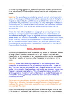 4 
of sound-signaling appliances, as her Government shall have determined 
to be the closest possible compliance with these