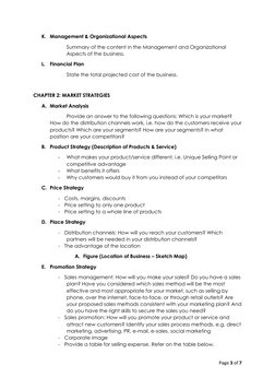 Page 3 of 7 
 
K. Management & Organizational Aspects 
Summary of the content in the Management and Organizational 
Aspects o