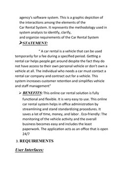 Car Rental System UML Diagrams Overview | PDF