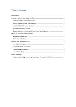 Table of Contents 
Introduction ...........................................................................................