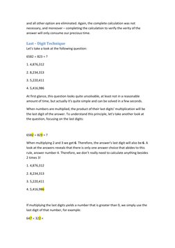 and all other option are eliminated. Again, the complete calculation was not 
necessary, and moreover – completing the calc