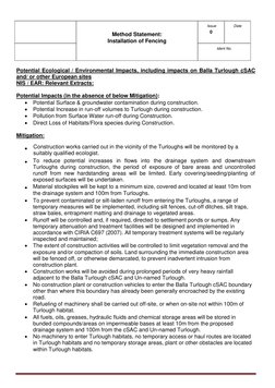 Fencing Installation Method Statement | PDF