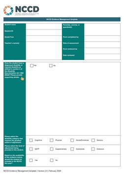 NCCD Evidence Management Guide | PDF | Cognition | Cognitive Science