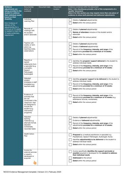 NCCD Evidence Management Guide | PDF | Cognition | Cognitive Science