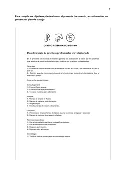 8
Para cumplir los objetivos planteados en el presente documento, a continuación, se
presenta el plan de trabajo:
