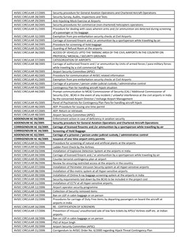 BCAS AVSEC Circulars Overview 2024 | PDF