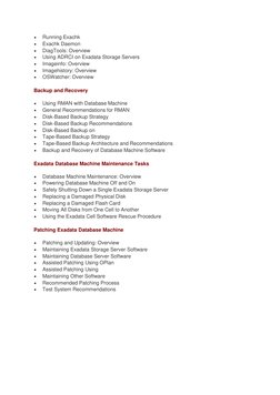 Exadata Database Machine Implementation Guide | PDF | Databases ...