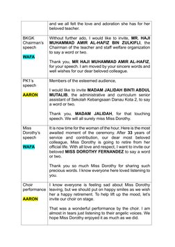 Retirement Emcee Script | PDF