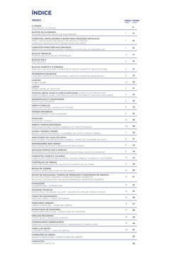 ÍNDICE 
O GRUPO 
THE GROUP I LE GROUP
BLOCOS DE ALVENARIA
MASONRY BLOCKS I BLOCS DE MAÇONNERIE
CONDUTAS, VENTILADORES E BASES